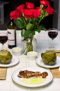 A Roman Feast: Veal Saltimbocca, Artichokes, and Polenta